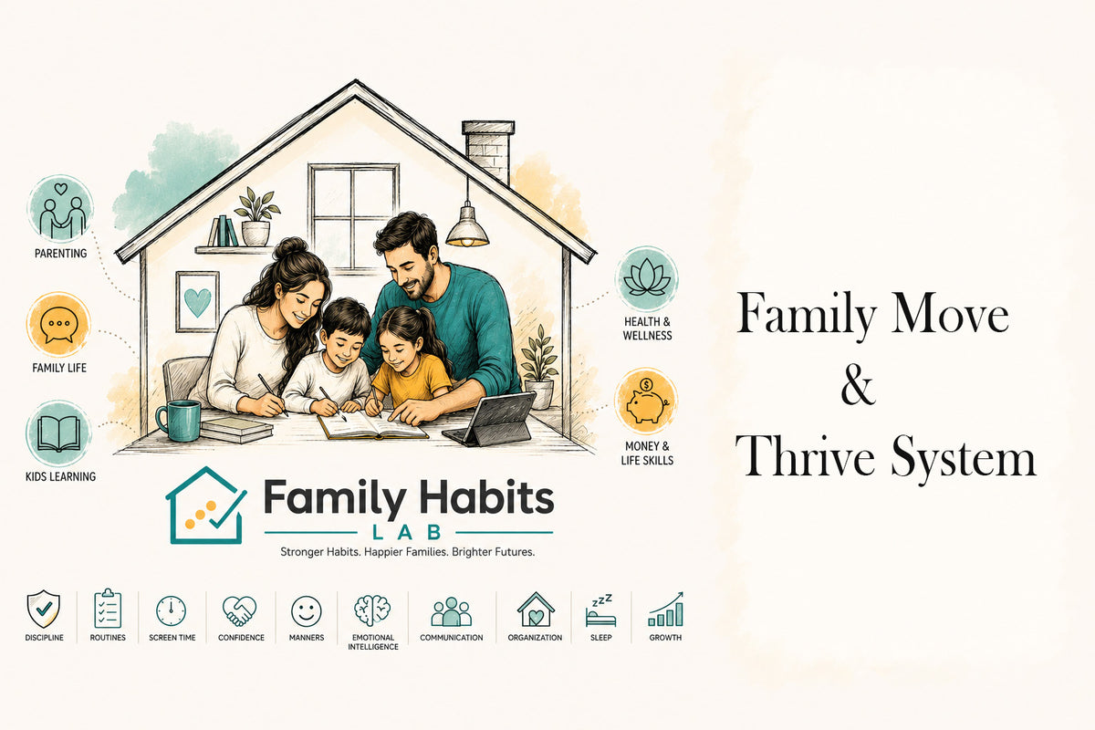 Family Move & Thrive System | Family Exercise PDF Toolkit