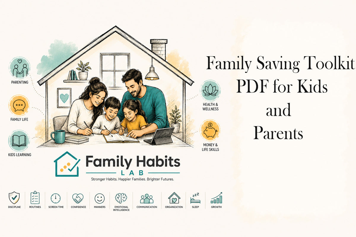 Family Saving Toolkit PDF for Kids and Parents | Save Smart, Grow Strong