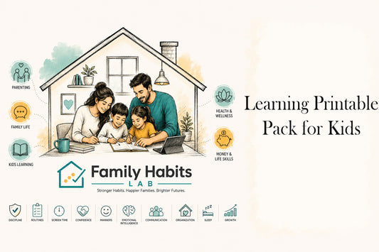 Learning Printables Pack for Kids | Printable Worksheets, Trackers & Learning Activities